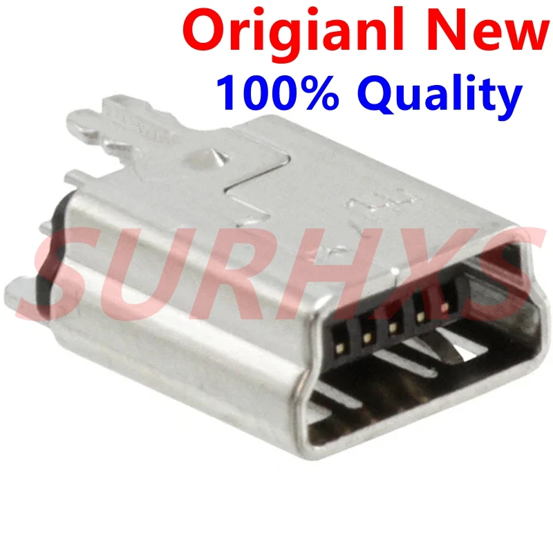 

10 шт./лот оригинальный в наличии импортный разъем 1734753-1 USB-Mini B USB 2,0 5PIN