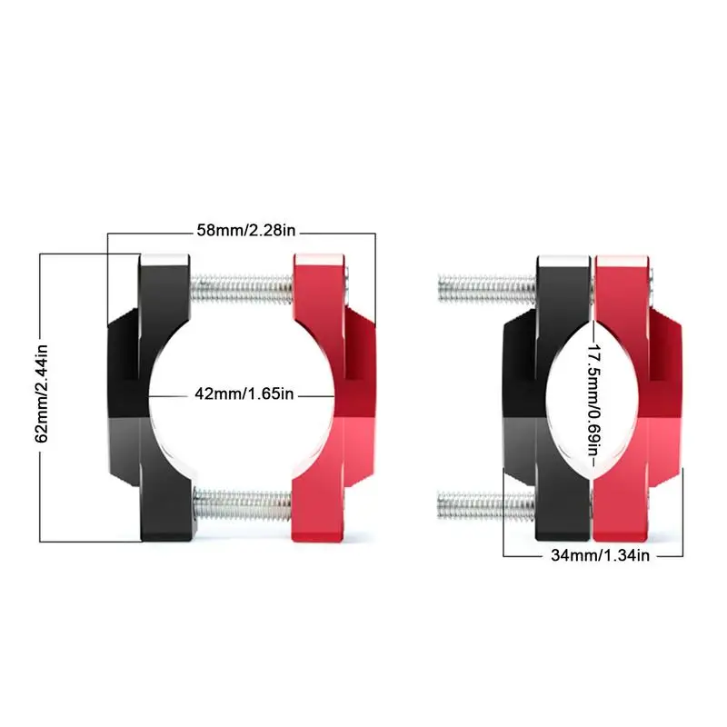 

Bumper Clamp For Bikes Quick Release Handlebar Brackets Holding Clamps For Extension Bars External Lights Mirrors Bumper Mount