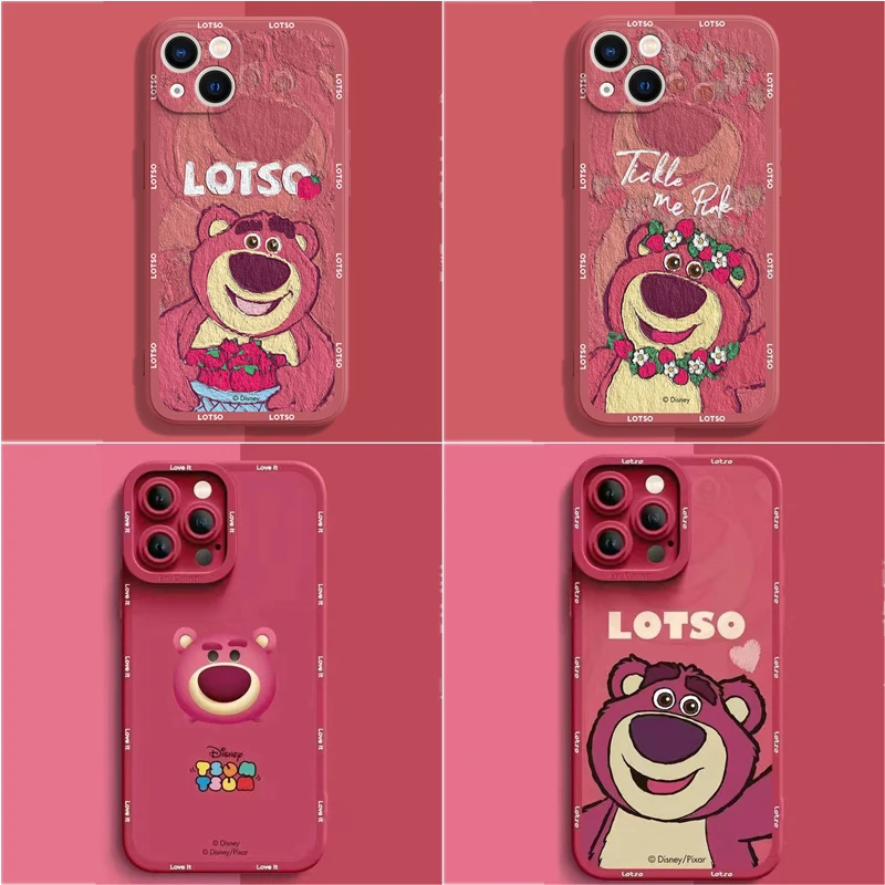 

Disney Toy Story Lotso Buzz Lightyear Phone Case For iPhone 14 11 12 13 Pro MAX Plus Cartoon Cute Soft Silicone Protective Cover