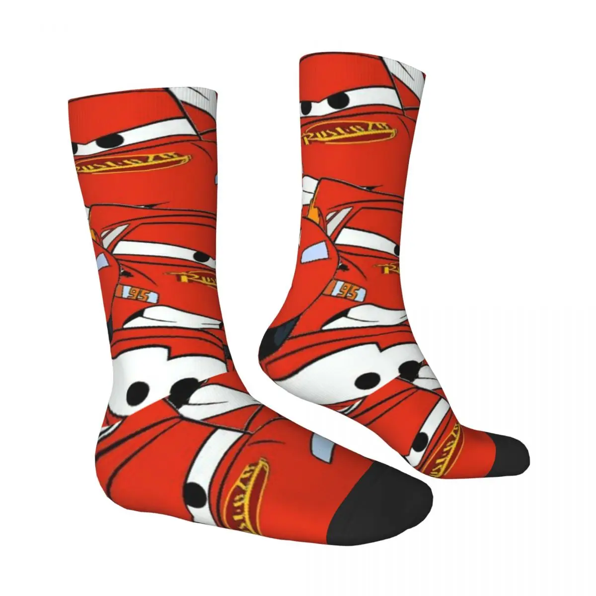 Парные Носки Молния Маккуин чулки с машинками весенние Ретро мягкие дышащие