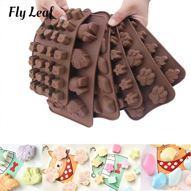 Новое поступление 3D силиконовые формы для шоколада в виде животного автомобиля