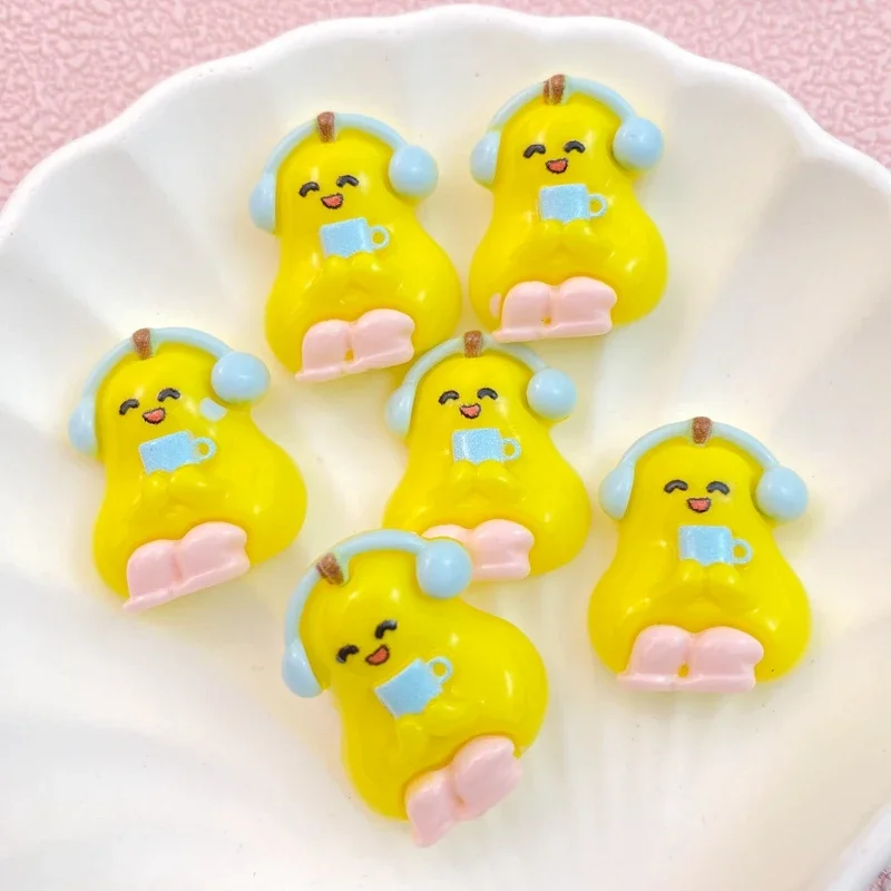 10 шт. новинка милые Мультяшные фрукты серия плоская задняя сторона скрапбукинг