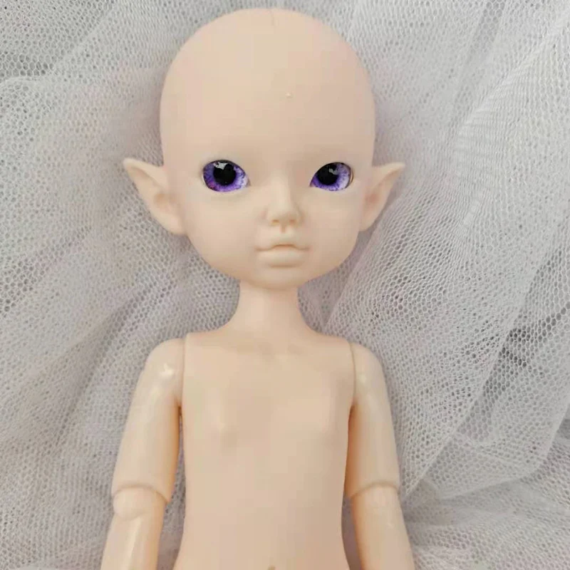 

22cm Heigh Human/ Elf Doll DIY Without Make Up BJD Doll Normal Skin Nude Doll Random Eyes
