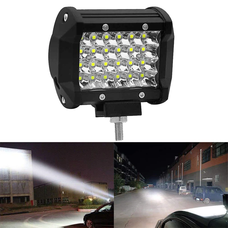 

Светодиодная панель рабочего освещения 72 Вт 72 Вт комбинированный прожектор для внедорожника 6000K прожекторная противотуманная фара для вождения автомобиля грузовика, катера, мотовездехода 12 В