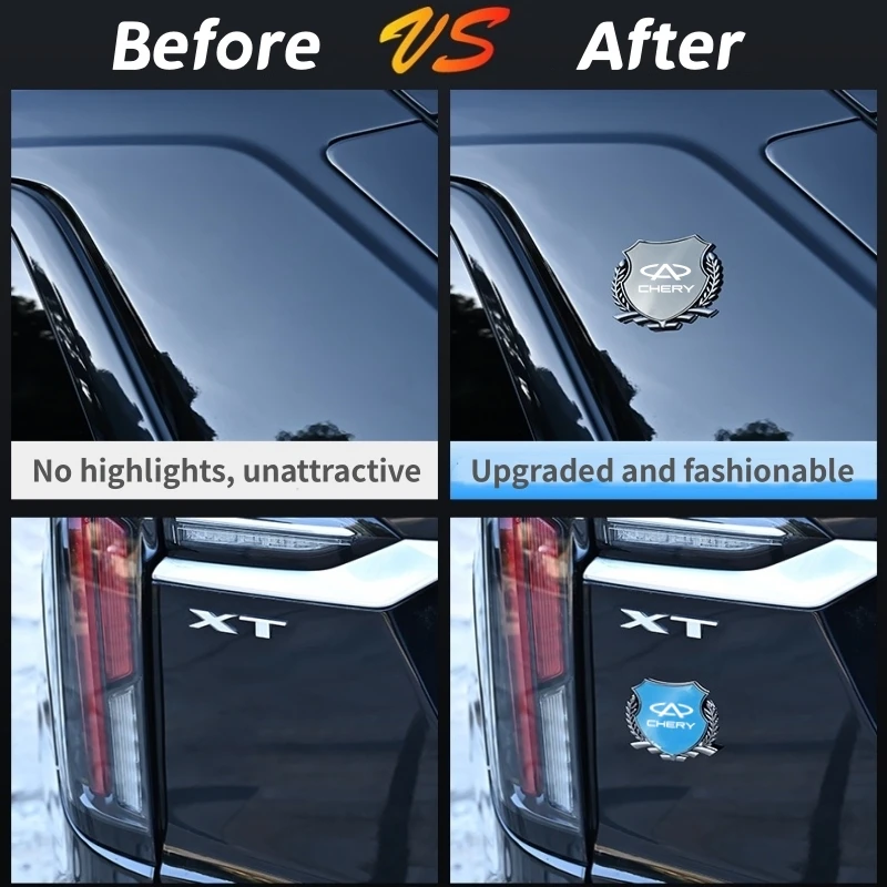 Металлическая 3d-эмблема на окно автомобиля CHERY TIGGO 3 4 5 7 PRO 8 2 T11 M11 Fulwin