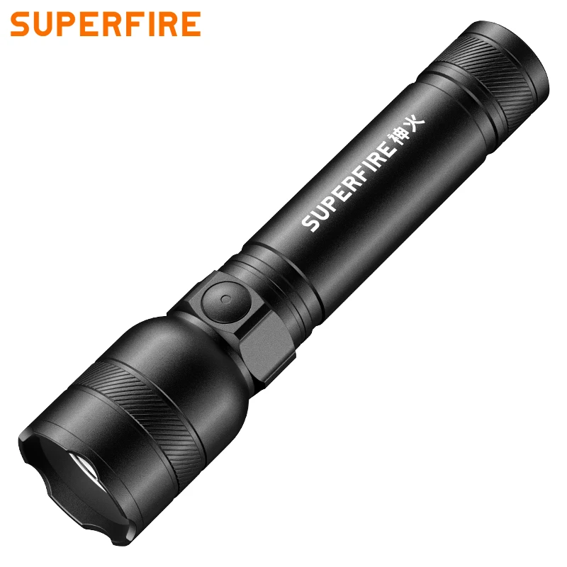 Фонарик SUPERFIRE A21 7W LED из алюминиевого сплава, портативный, с батареей 18650 и разъемом Type-C, водонепроницаемый, для кемпинга, походов и чрезвычайных ситуаций. (art.: 3920dceab1ffd) - 3920dceab1ffd