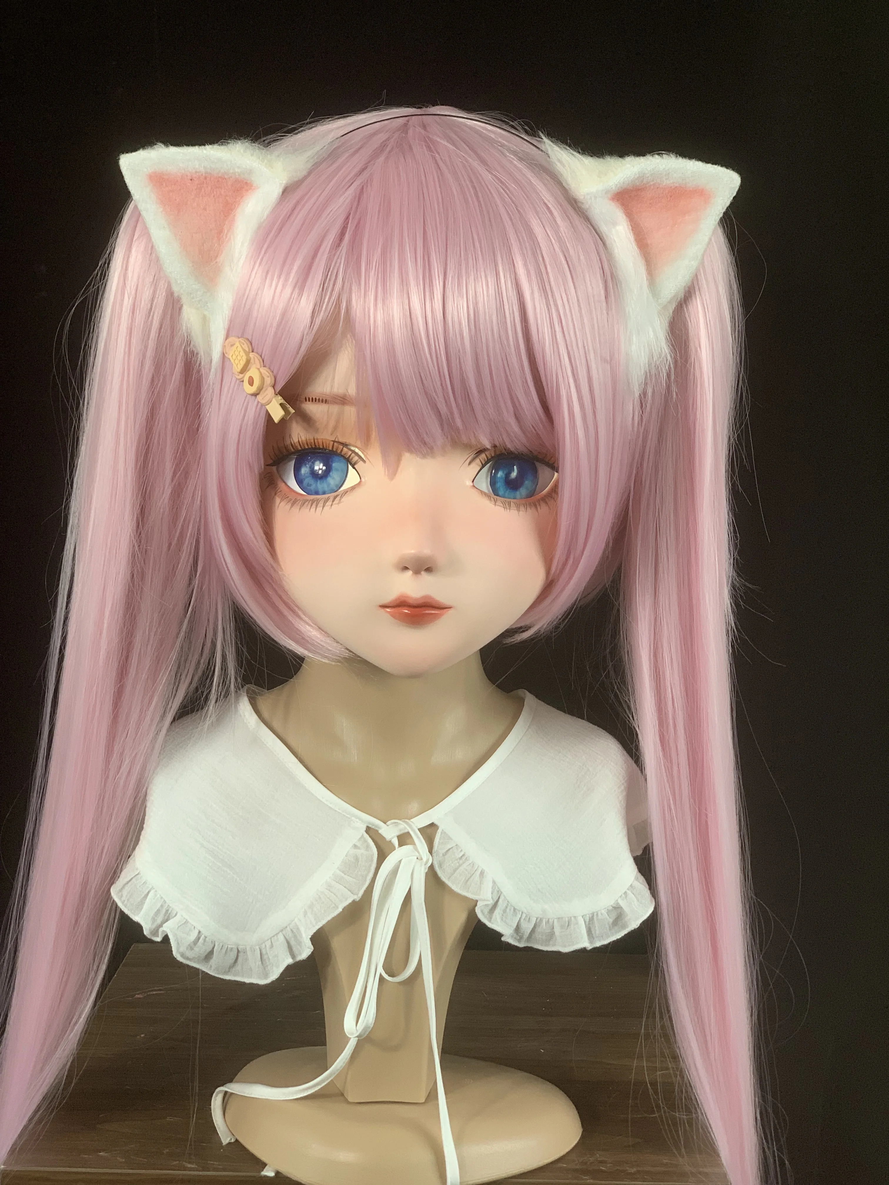 (AL68) высокое качество ручной работы Женская девочка Смола полная голова с замком