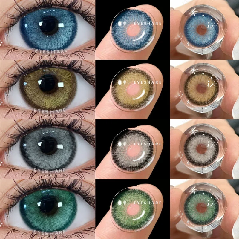 Корейские цветные контактные линзы EYESHARE для глаз 1 пара макияжа Borwn красота