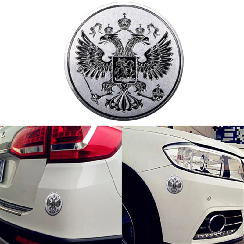 

Стайлинг автомобиля, алюминиевая эмблема Российской Федерации, герб России, Орл, металлические наклейки, автомобильное украшение, наклейка