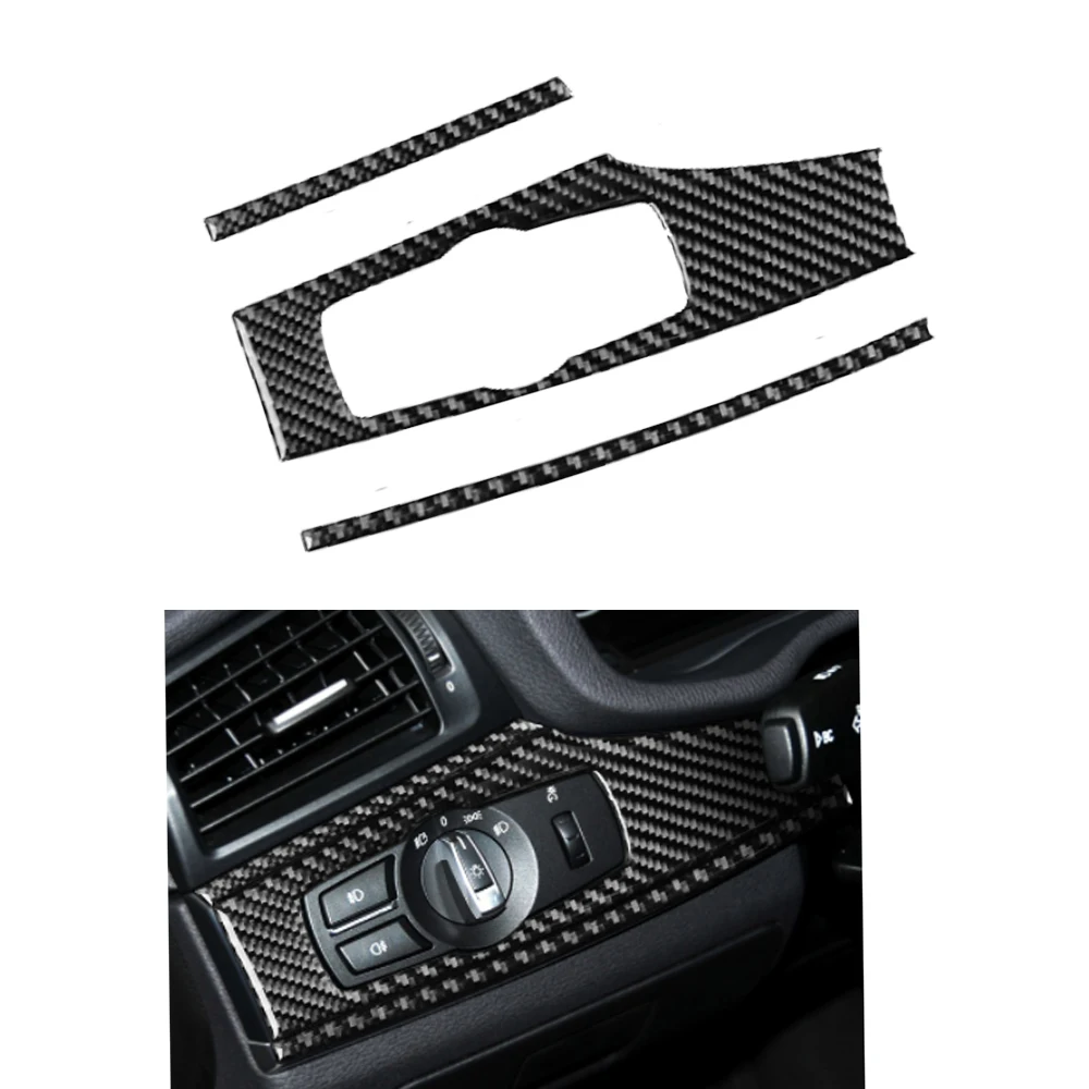 

Для BMW X3 F25 2011-2017 X4 F26 2014-2017 панель переключателя автомобильной фары декоративная наклейка из углеродного волокна крышка отделка Аксессуары
