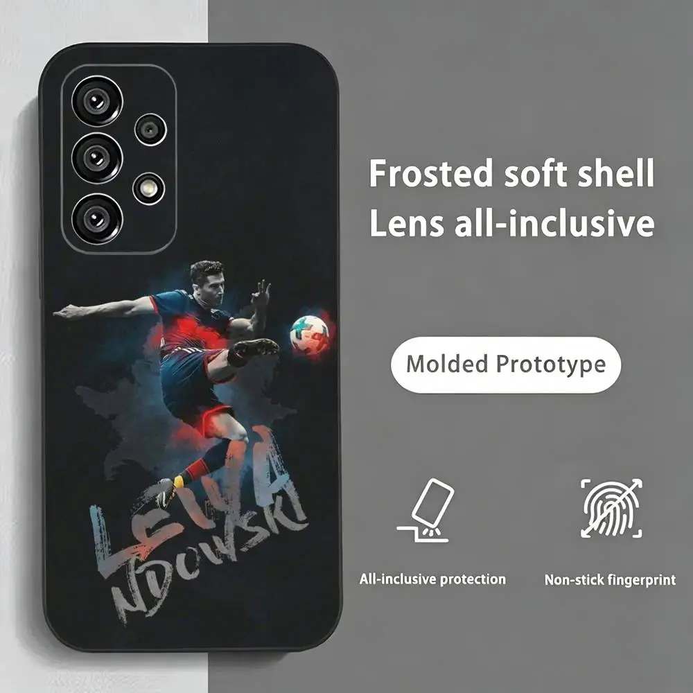 Чехол для телефона Football R-Robert Lewandowski для Samsung S25, S24, S21, S22, S23, S30, Ultra, S20, Plus, Fe, Lite, Note, 10, черный (art.: 3920db558b6bd) - 3920db558b6bd
