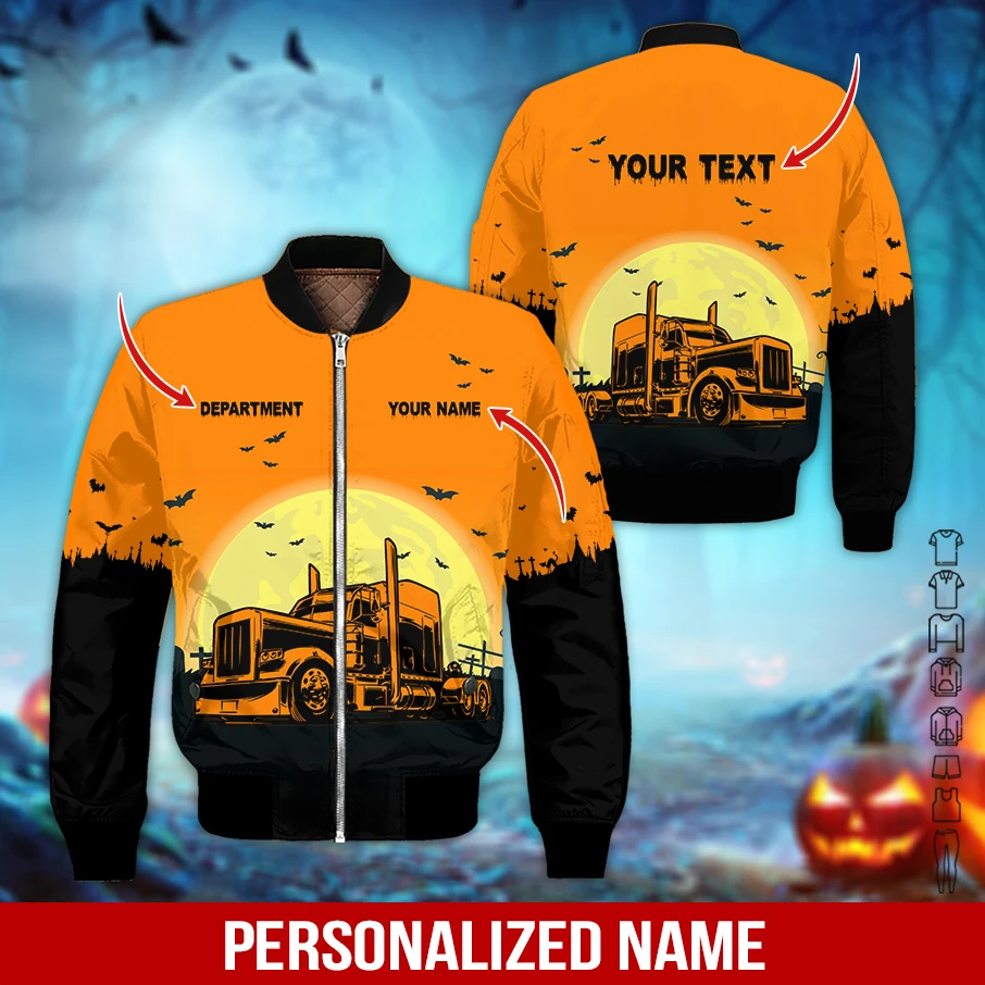 Зимняя модная мужская куртка-бомбер куртка-тракер на Хэллоуин с