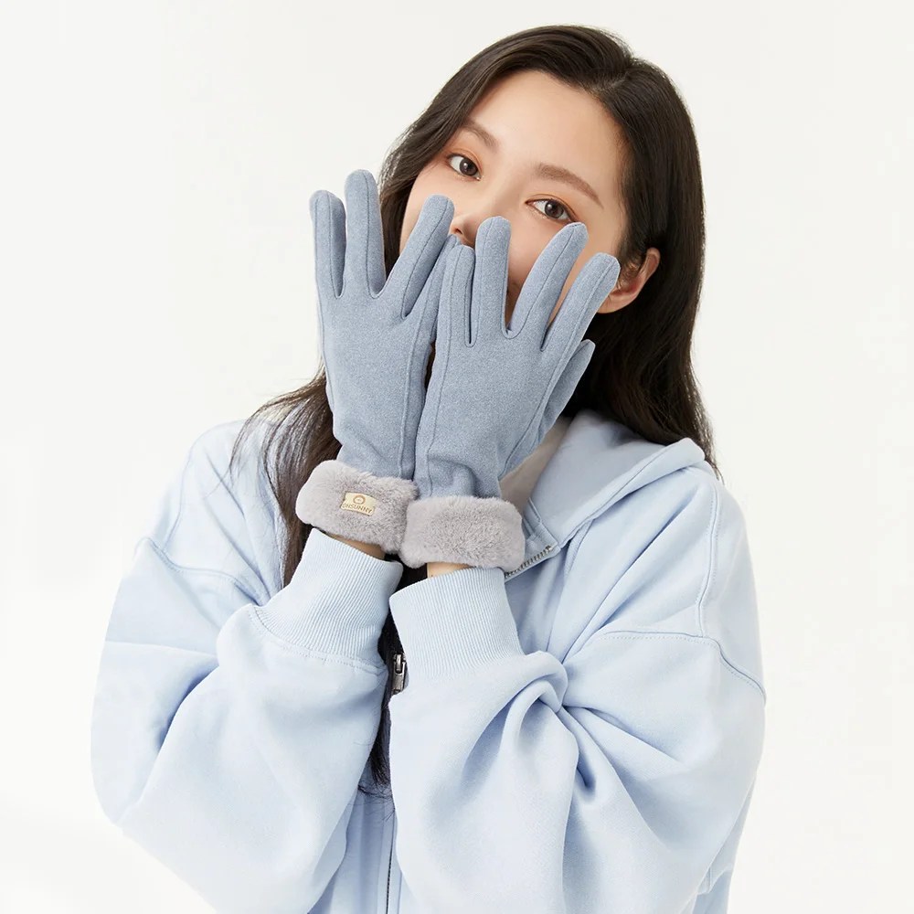 OHYOGA New Fashion Women Gloves Autumn Winter Driving Warm Mitts Women Outdoor Windproof Female Gloves Running Gloves