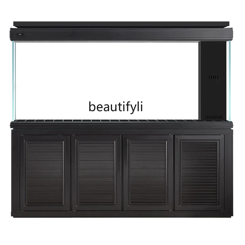 Professional-grade large arowana tank office automatic water replenishment bottom filter smart aquarium with ambient light