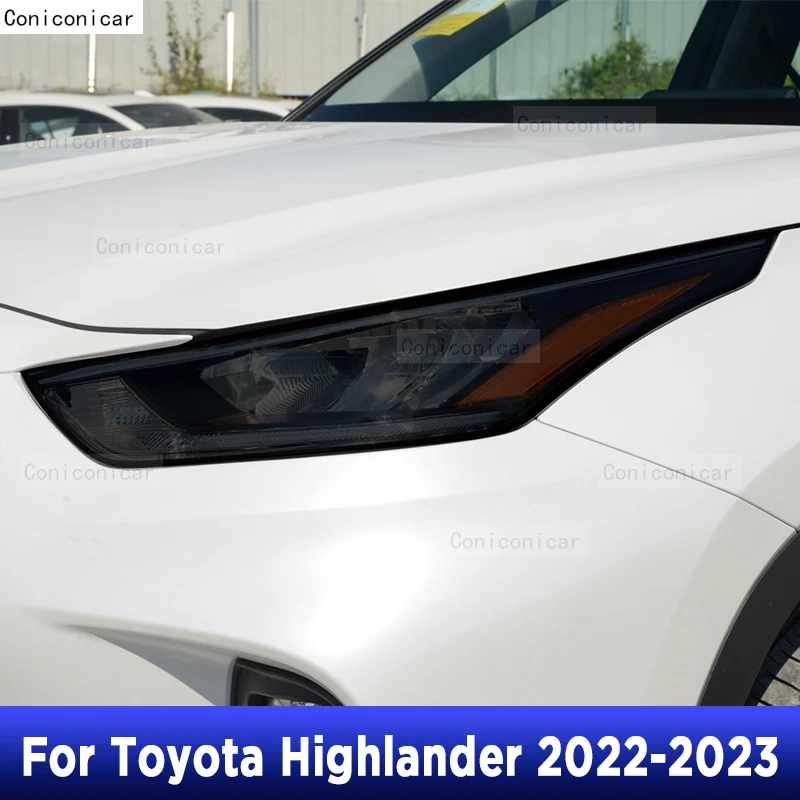 

For Toyota Highlander 2022 Car Exterior Headlight Anti-scratch TPU Protective Film Repair Cover Accessories Refit Sticker