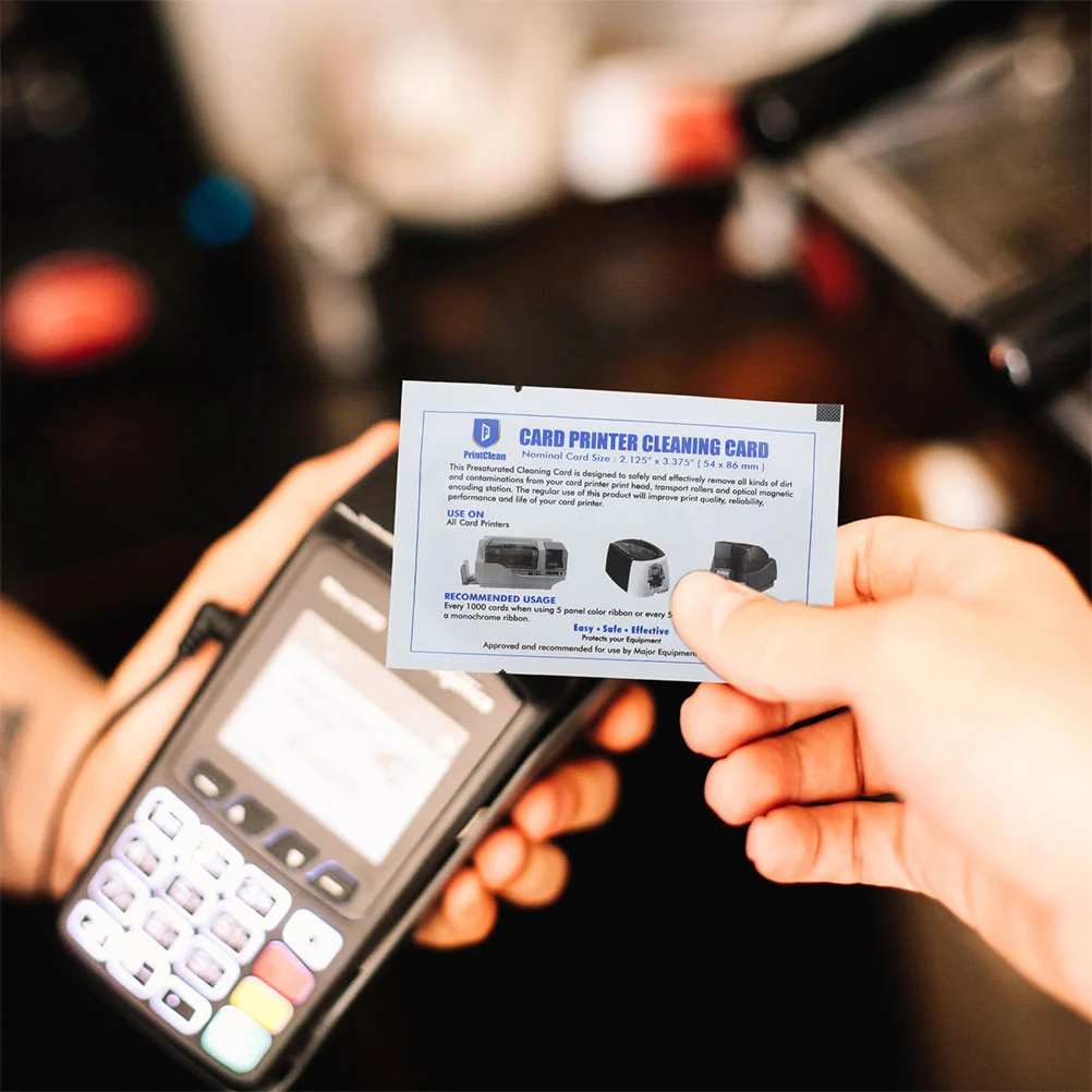5 шт. чистящие средства для карт принтеров POS-терминалов аксессуары кредитных