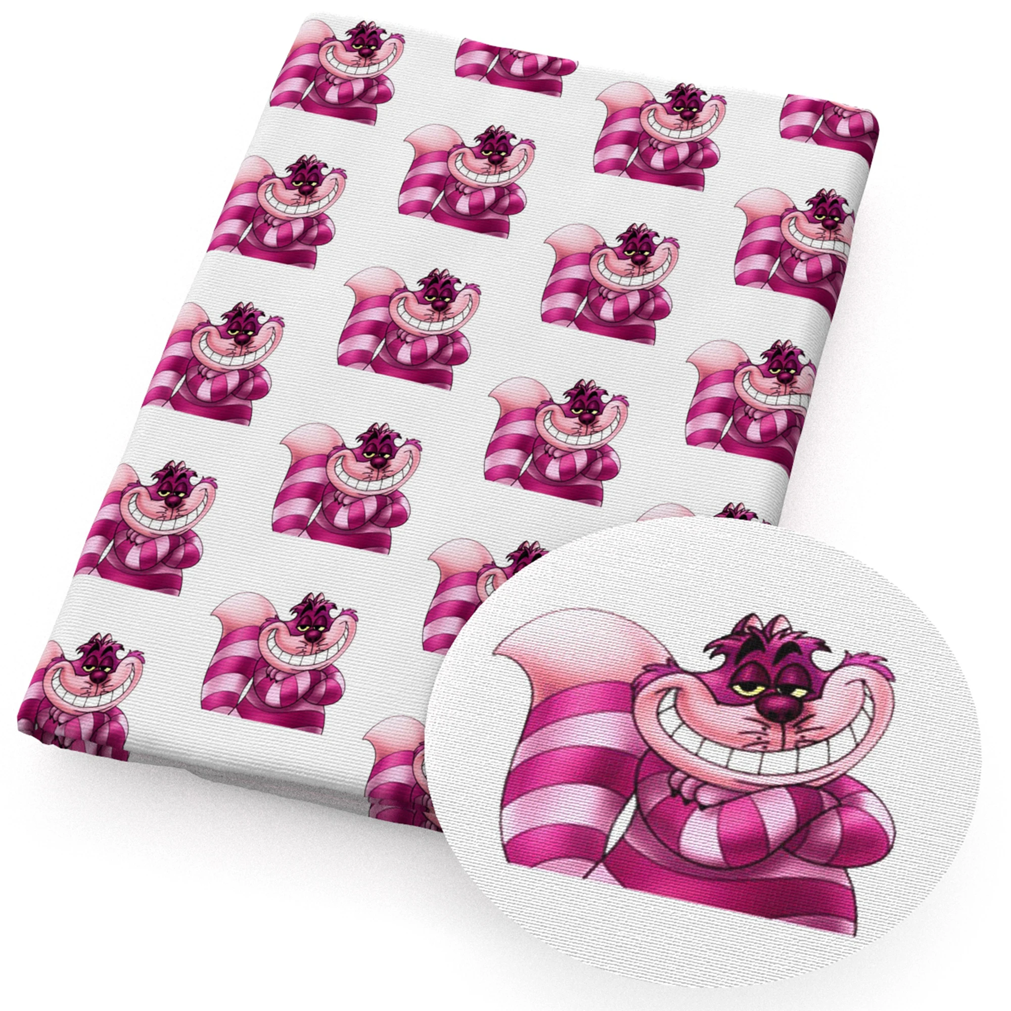 Чеширский чехол из искусственной кожи с рисунком Алиса в стране чудес 20 х33 см