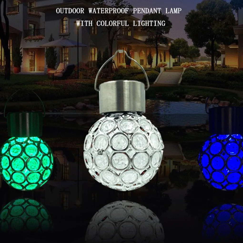 

Светодиодный подвесной светильник на солнечной батарее, водонепроницаемый светильник с отверстиями для наружного освещения, сада, двора, п...