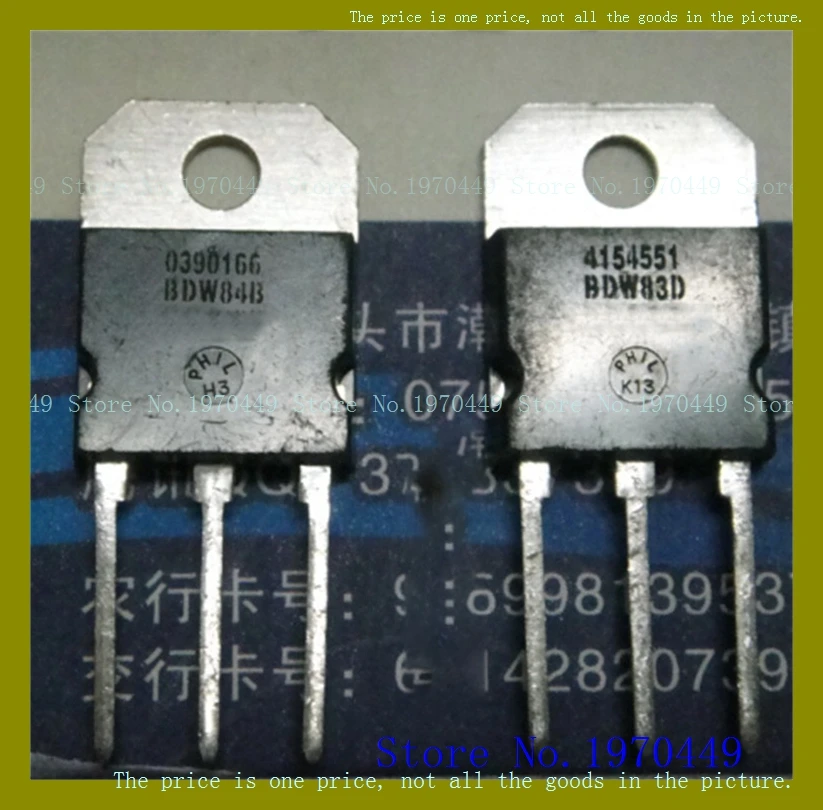 

2 шт./партия = пара BDW84B BDW83D TO-3P