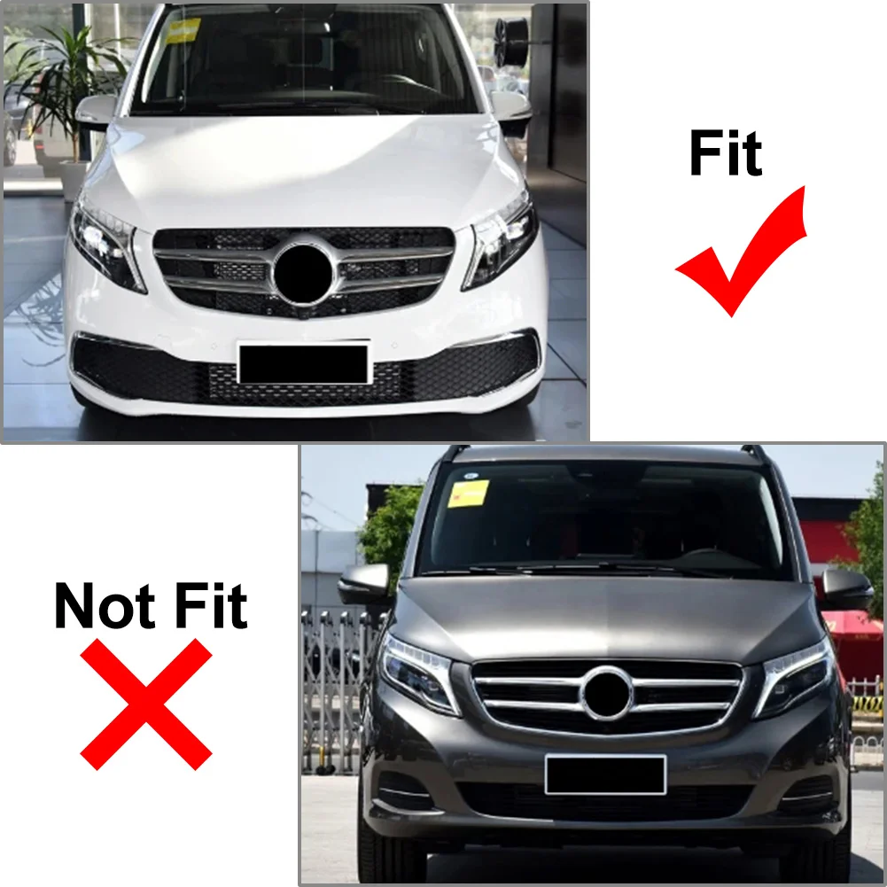 GTR Style CAr передний бампер решетка радиатора для Mercedes Benz V Class W447 V260 2021-up