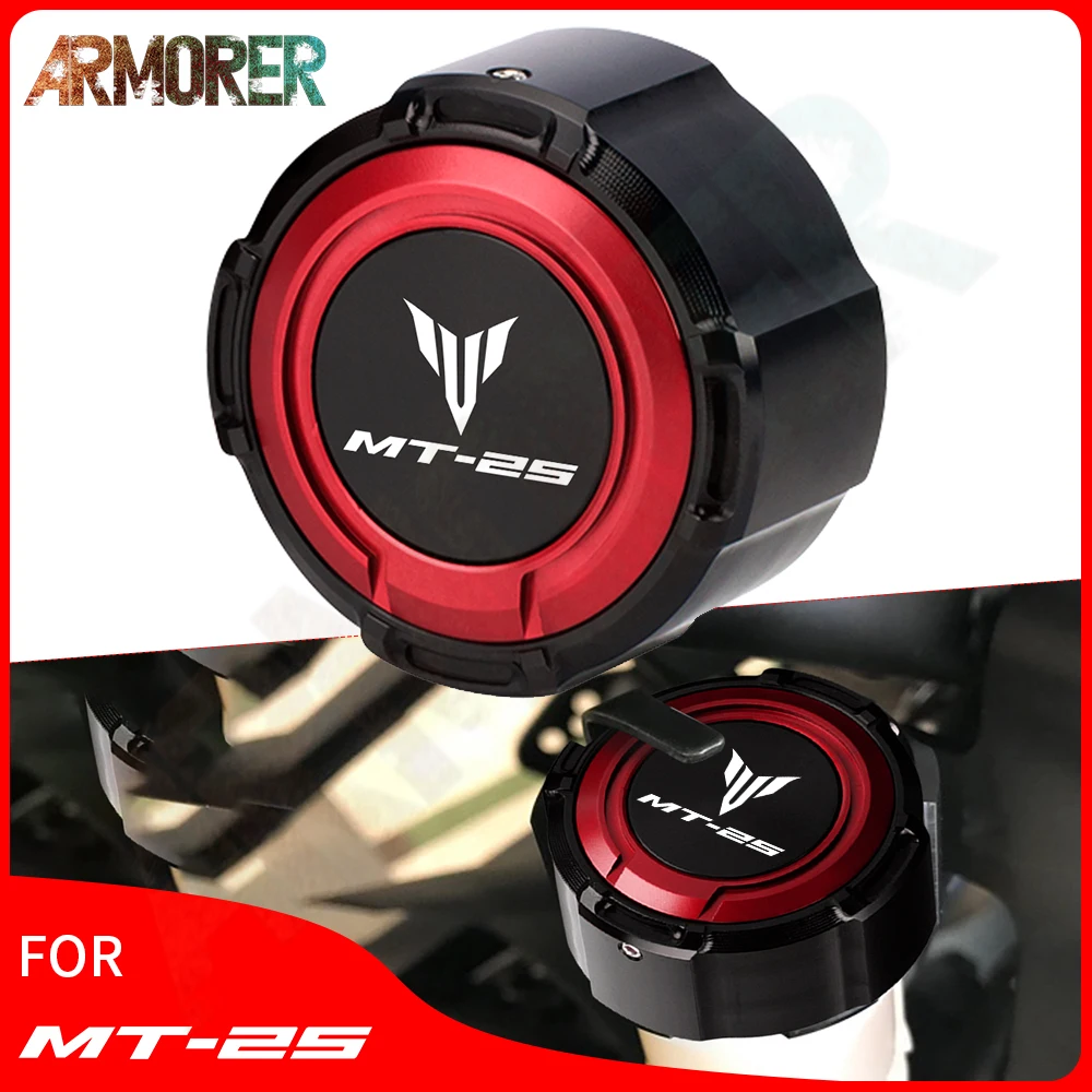 

CNC Aluminum Rear Brake Fluid Reservoir Cover Cap Motorcycle Accessories For YAMAHA MT25 MT 25 MT-25 2026 2027 20218 2019 2020