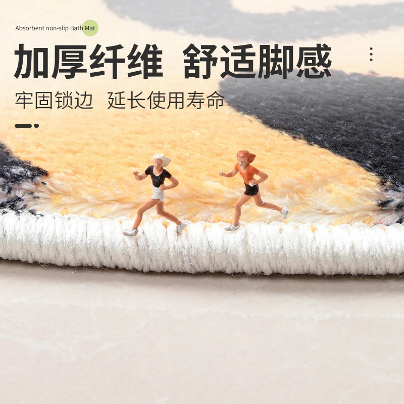 tiger rug cat rug anime rug bathroom absorbent non slip mat door mat entrance childrens room carpet protective floor mat free global shipping