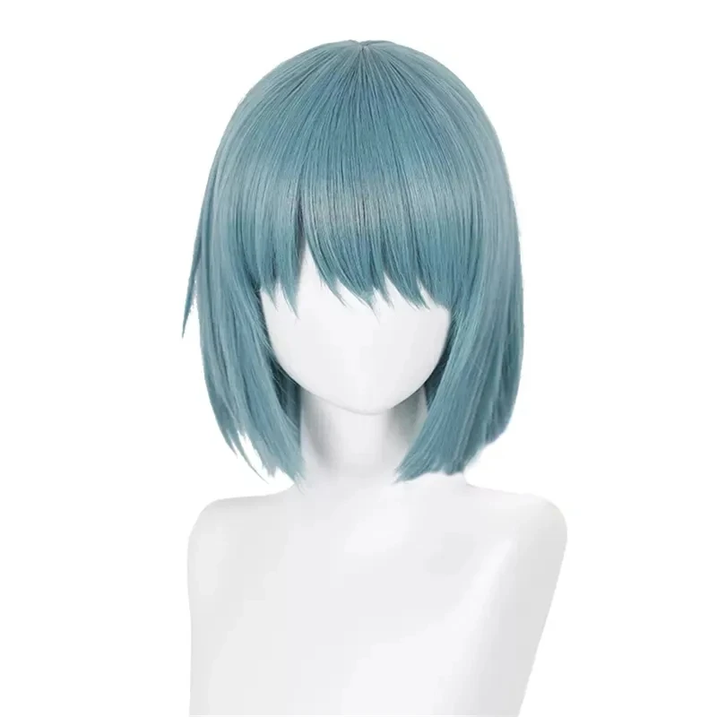 

Anime Puella Magi Madoka Magica Miki Sayaka Cosplay Wig Short Hair Heat Resistant Synthetic Halloween Party Accessories Props