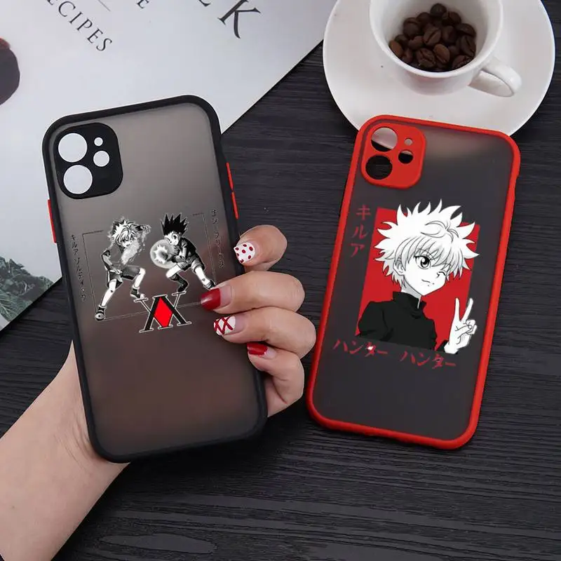 

Hunter Hunter X anime Phone Case For iPhone 13 12 11 Mini Pro XR XS Max 7 8 Plus X Matte transparent Back Cover