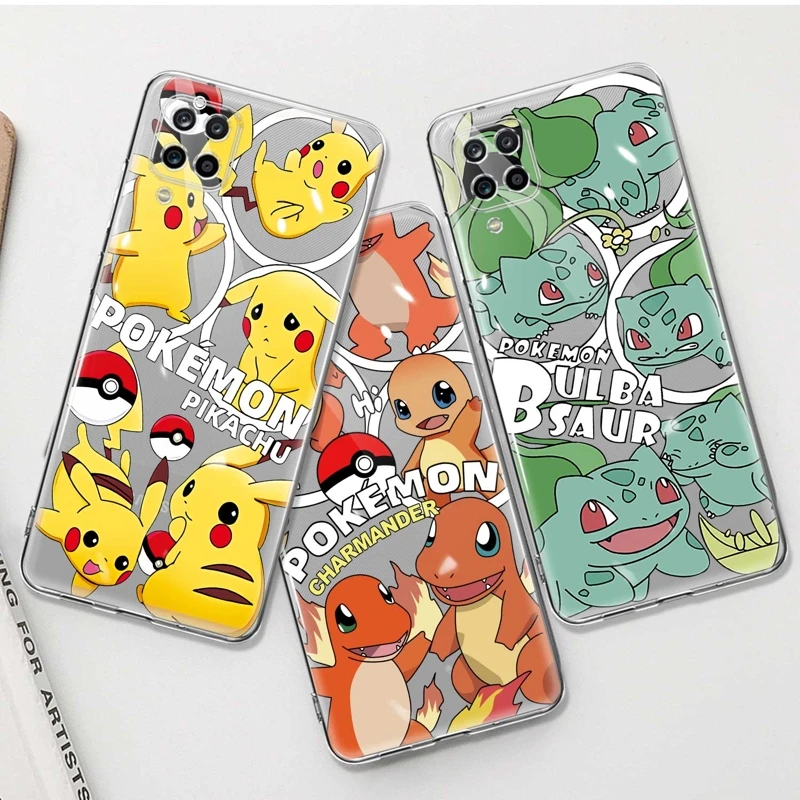 

Case Pokemon Pikachu Squirtle Anime For Samsung Galaxy A03 Core A03s A02 A04 04s A01 A02s A04e A20s A20e A30 A40 A50s A10 A50s