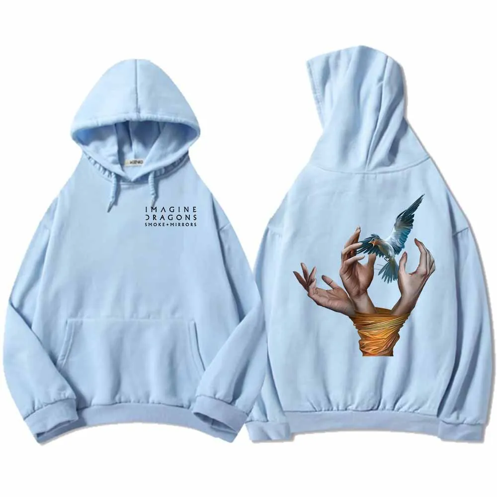 Толстовки с капюшоном Band Imagine Dragons Reflections From The Vault of Smoke + Mirrors Album толстовки длинными