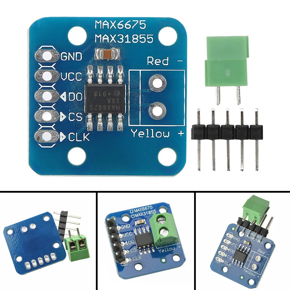 

MAX6675 Temperature Sensor ±0.25 Degrees Celsius 10mA 1pc 1 SPI Compatible Interface And 1 Related Logic Contro