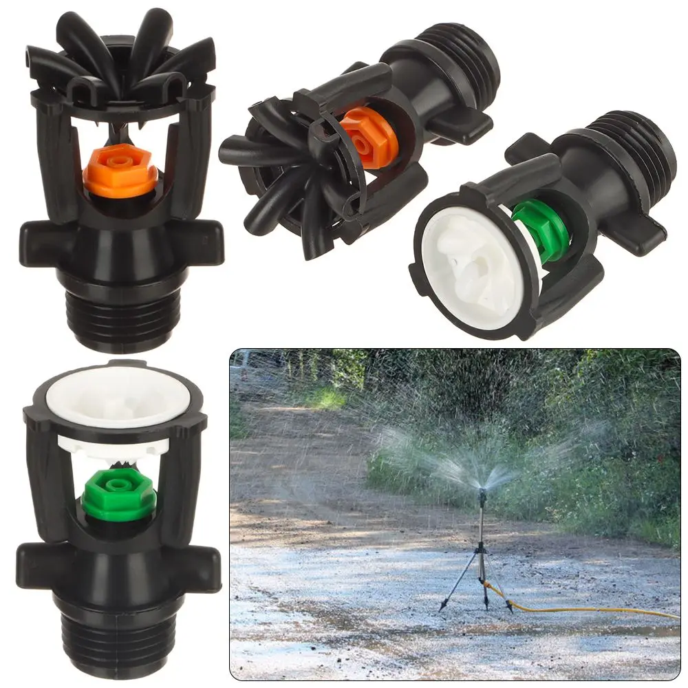 

New Garden Supplies Farm 1/2" MaleThread Water Spray Sprinkler Rotating Sprinklers 360° Rotary Watering Nozzles