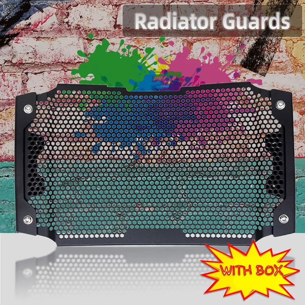 

For DUKE790 DUKE 790 2017 2018 2019 2020 2021 Radiator Guard Protector Grille Grill Oil Cooler Cover Protection With Screws