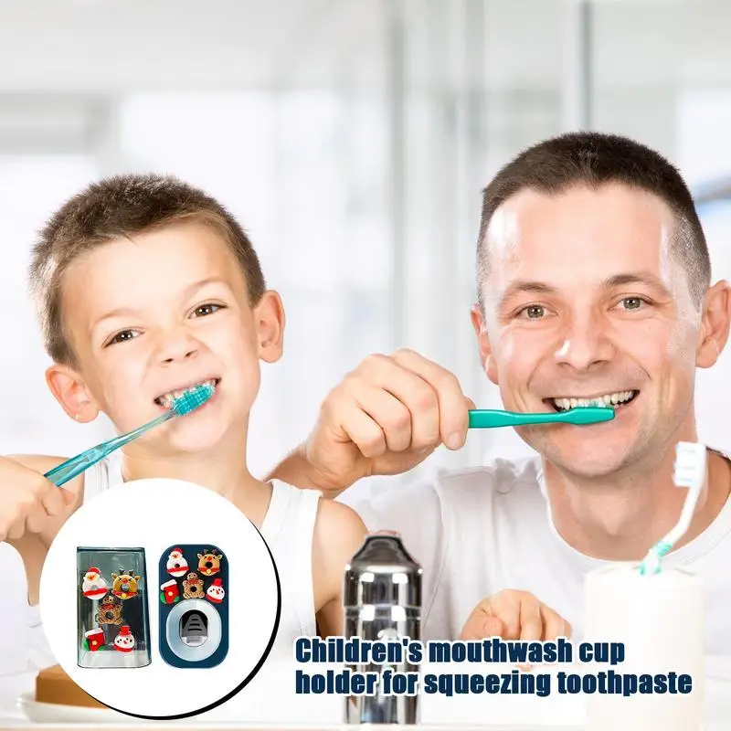 Автоматический Дозатор зубной пасты для детей милая настенная подставка щетки
