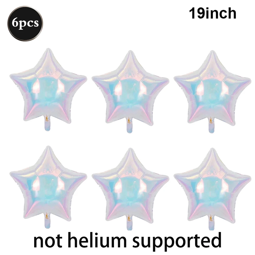 6 шт. переливающихся фольгированных шаров EsenTroye 22 дюйма