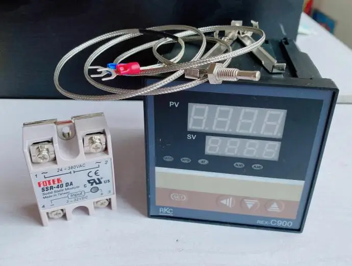 REX-C900 multi-input PID Temperature controller REX-C900FK02-V*AN+ max.40A SSR + 1M thermocouple  probe K