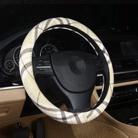 37 38cm universal car steering wheel cover ethnic style auto decoration linen steering wheels protector car accessories
