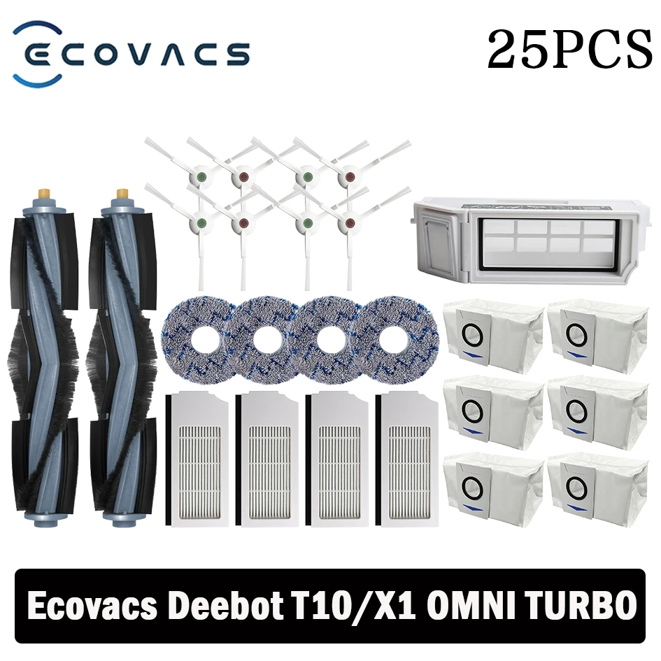 

Запчасти для роботов-пылесосов Ecovacs Deebot X1 OMNI/T10 OMNI