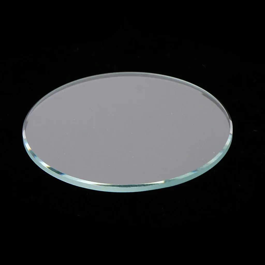 

10pcs Flat Clear Round Flat Watch Crystal Mineral Part 28mm