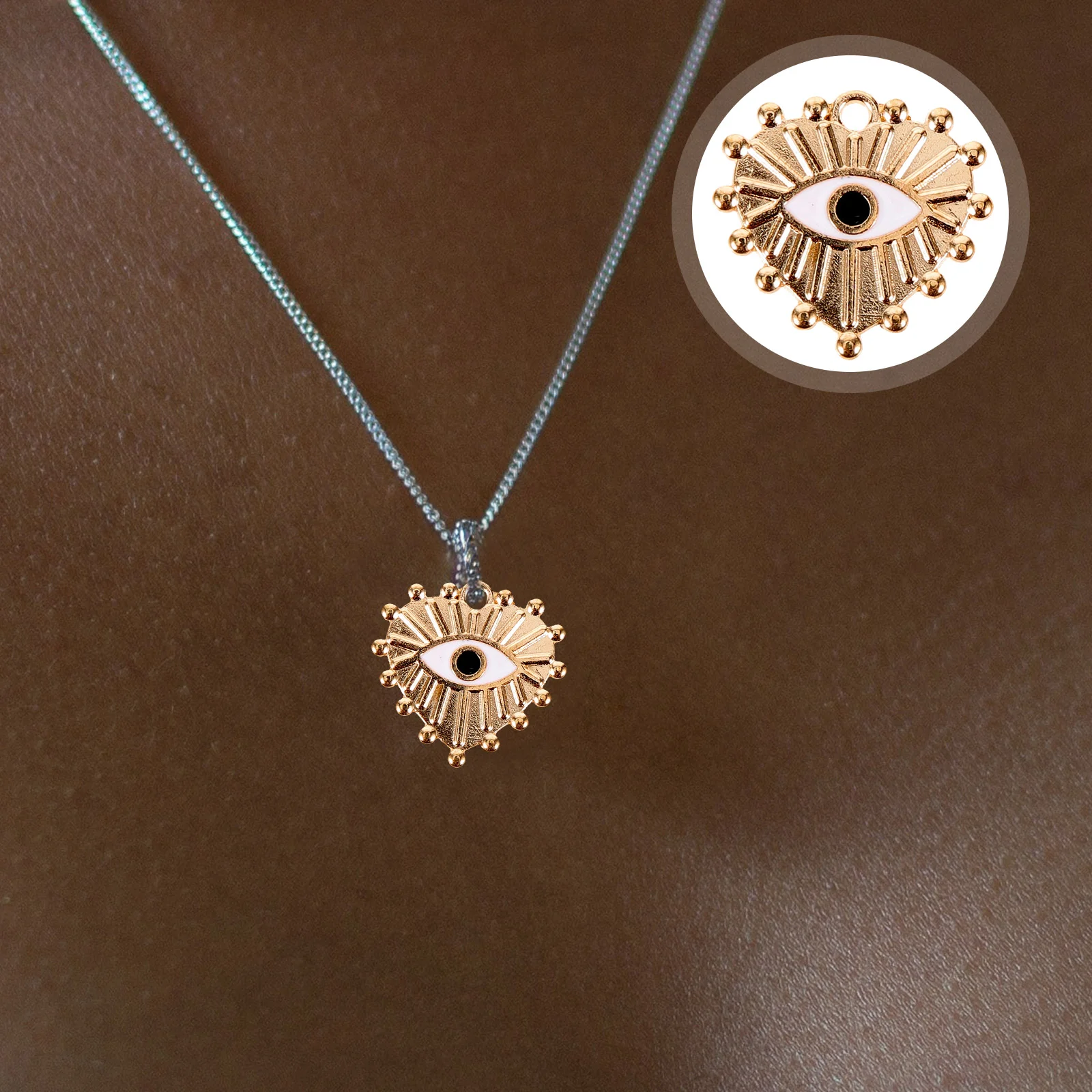 20 шт. аксессуары для сотовых телефонов DIY Ювелирные изделия из сплава Love Eye Oil