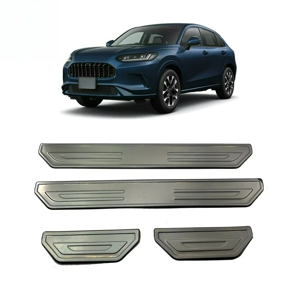 Фото Накладки на пороги из нержавеющей стали для Honda ZRV ZR-V HR-V HRV 2022+ (передние и задние, внешние) №3