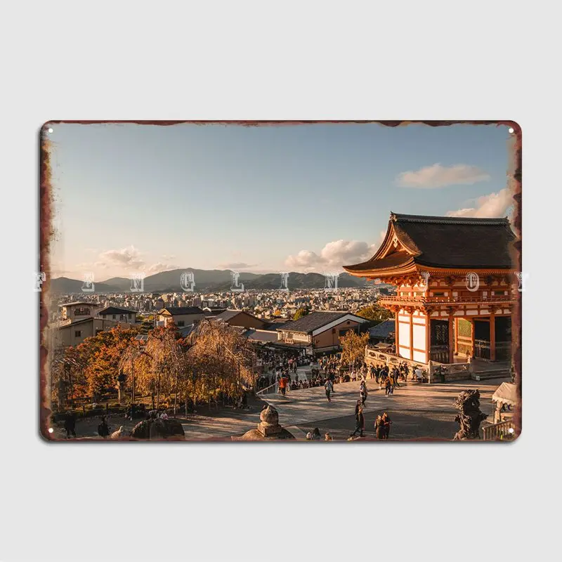 

Kiyomizudera храм Киотский Плакат Металлические Пластины клубный бар Забавный клубный домашний жестяной плакат