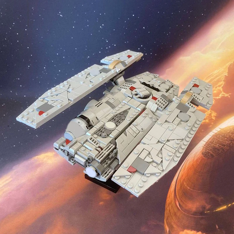 641 шт. Moc-75375 Звездная битва Fondor Haulcraft Falcon космический корабль строительные блоки