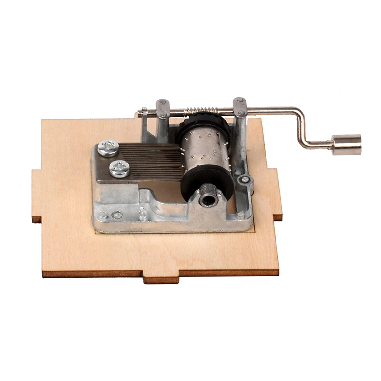 DIY Hand Crank Record Player Wooden 3D Puzzle Gift Set For Children Age 6 Up 2.8*2.8*5.7 Inch