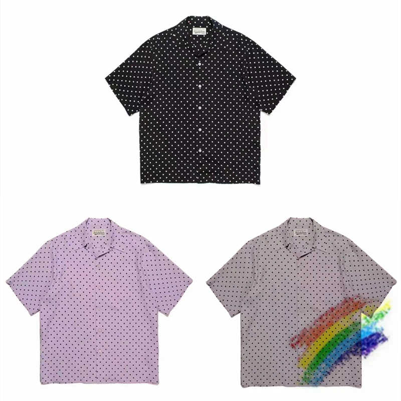 

Гавайская пляжная рубашка 2024ss с принтом пятна Марии, мужская и женская рубашка оверсайз