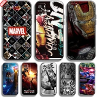 iron man marvel avengers for xiaomi redmi note 10s phone case 6 43 inch soft silicon coque cover black funda thor comics
