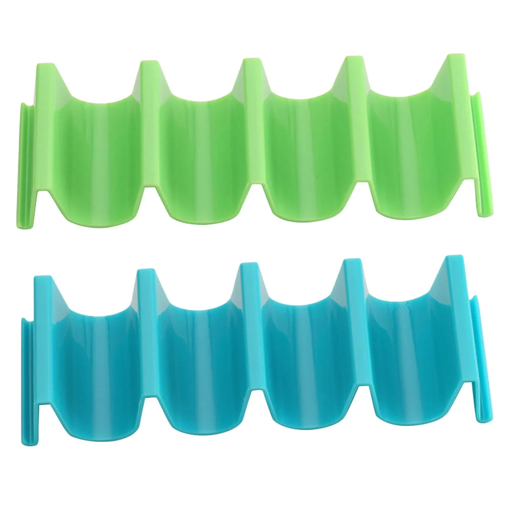 

1 Set 2Pcs Plastic Tortilla Roll Racks Practical Taco Holders (Assorted Color)