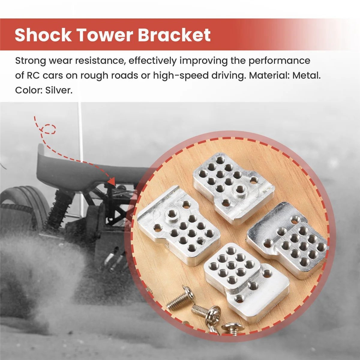 4 шт. комплект металлических противоударных башенных кронштейнов для