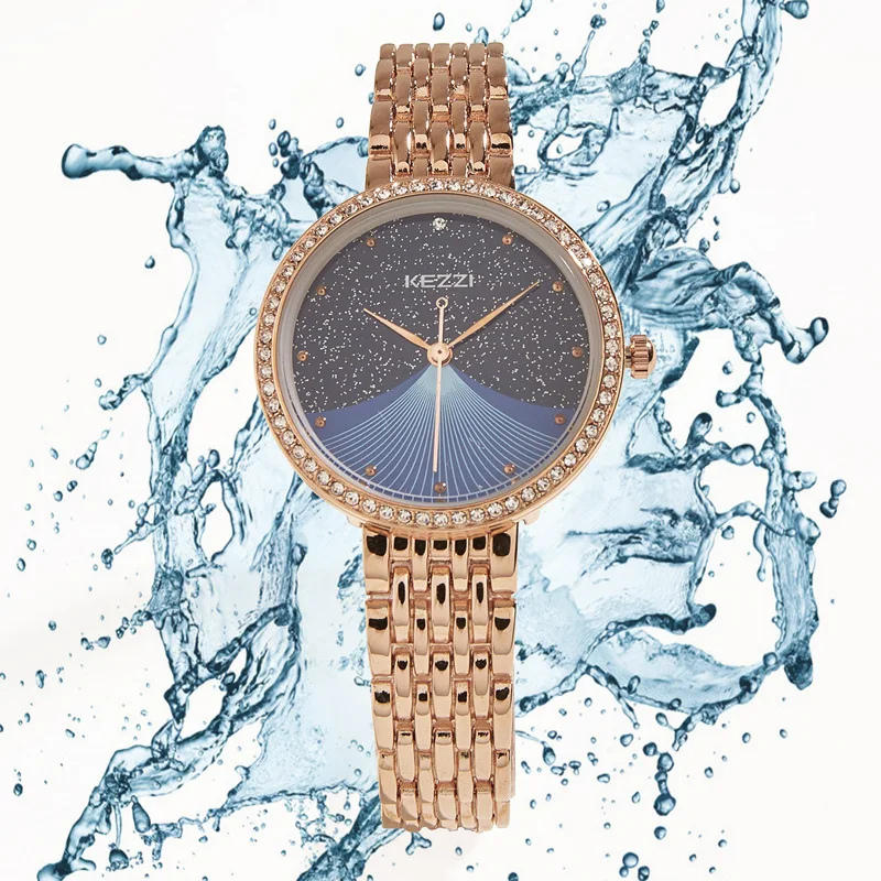 Ins watch female students Korean version of simple waterproof luminous fashion girl heart  starry non-mechanical quartz watch.