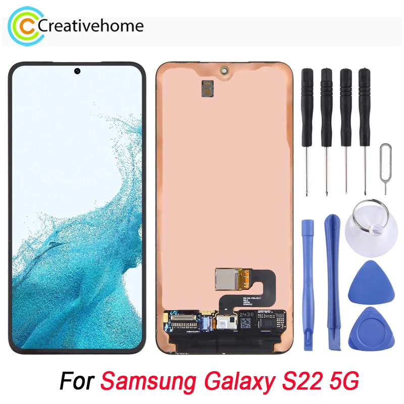 

For Samsung Galaxy S22 5G SM-S901B Original Super AMOLED LCD Screen Display Touch Screen Digitizer Full Assembly Replacement